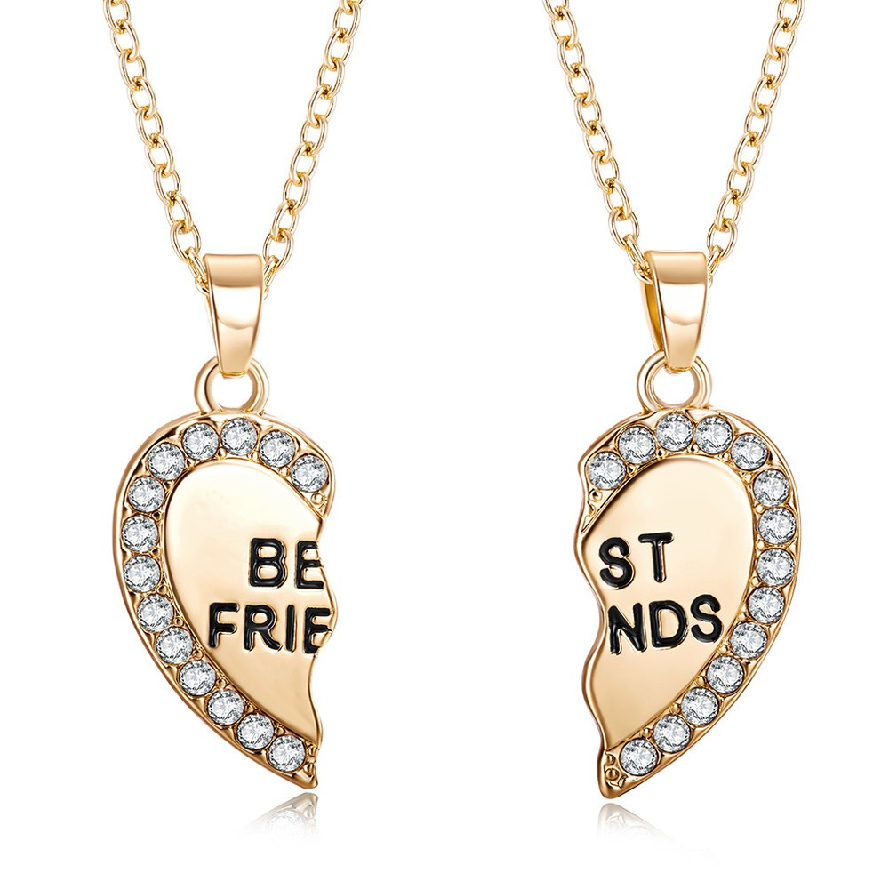 BondedHearts™ – Custom Couple Necklaces (Split Heart Set)