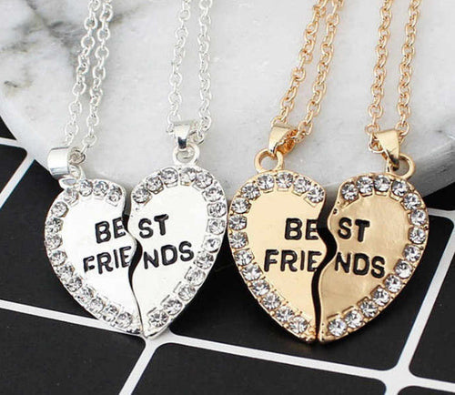 BondedHearts™ – Custom Couple Necklaces (Split Heart Set)